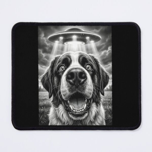 Item preview, Vintage Saint Bernard UFO Alien Dog Mom Dad Lover designed and sold by TerryConnells.