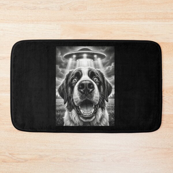 Item preview, Vintage Saint Bernard UFO Alien Dog Mom Dad Lover designed and sold by TerryConnells.