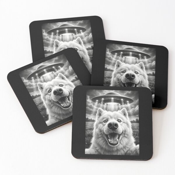 Item preview, Vintage Samoyed UFO Alien Dog Mom Dad Lover designed and sold by TerryConnells.
