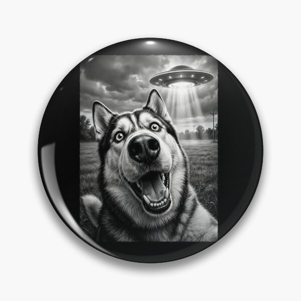 Item preview, Vintage Siberian Husky UFO Alien Dog Mom Dad Lover designed and sold by TerryConnells.