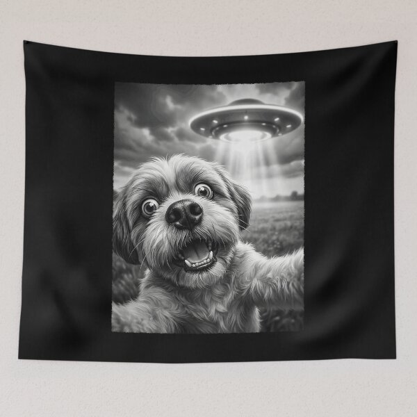 Item preview, Vintage Shih Tzu UFO Alien Dog Mom Dad Lover designed and sold by TerryConnells.