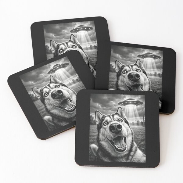 Item preview, Vintage Siberian Husky UFO Alien Dog Mom Dad Lover designed and sold by TerryConnells.