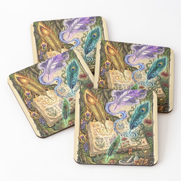 Item preview, Elemental Quill Grimoire designed and sold by elaemor-art.