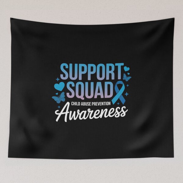 Item preview, Support Squad Child Abuse Prevention Awareness Blue Ribbon designed and sold by pisliturabcons.