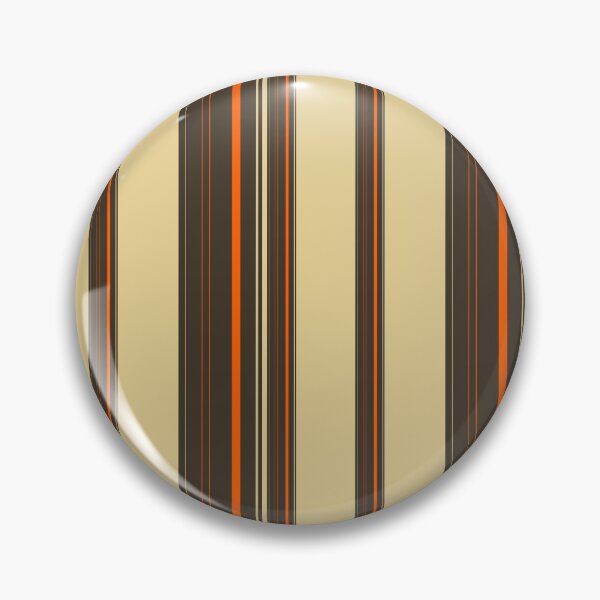 Item preview, Retro brown orange vertical stripes pattern mid century geometric beige minimalist lines designed and sold by WildHugeDot.