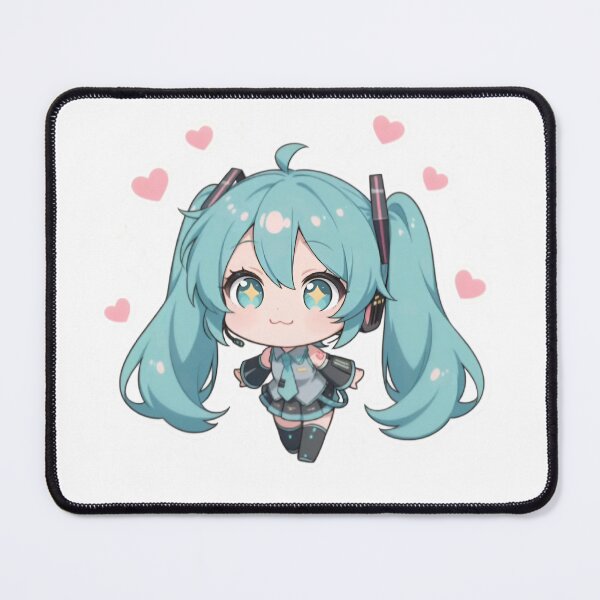 Item preview, Kawaii Twin Tail Anime Girl – Cute Virtual Idol Style, Chibi Anime Character with Hearts, Aesthetic Otaku Art designed and sold by Dyan4.