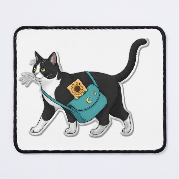 Item preview, Tuxedo Cat Sunflower Bookmark designed and sold by pumsquare.