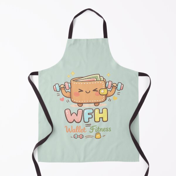 Item preview, Cute Wallet Workout - WFH Wallet Fitness Kawaii Illustration | Funny Work From Home Money Saving Design designed and sold by PopCulturePixel.