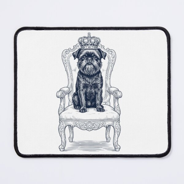 Item preview, Vintage Brussels Griffon King Crown Funny Dog Lover designed and sold by DoodleTortle.