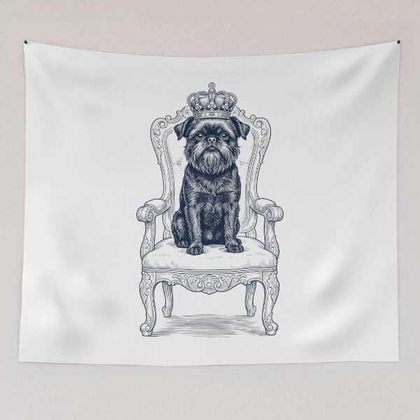 Item preview, Vintage Brussels Griffon King Crown Funny Dog Lover designed and sold by DoodleTortle.