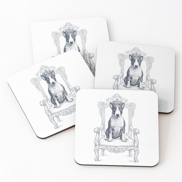 Item preview, Vintage Bull Terrier King Crown Funny Dog Lover designed and sold by DoodleTortle.