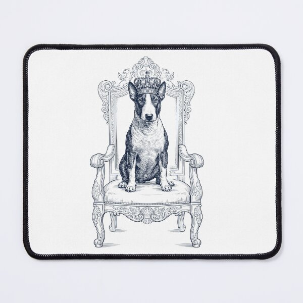 Item preview, Vintage Bull Terrier King Crown Funny Dog Lover designed and sold by DoodleTortle.