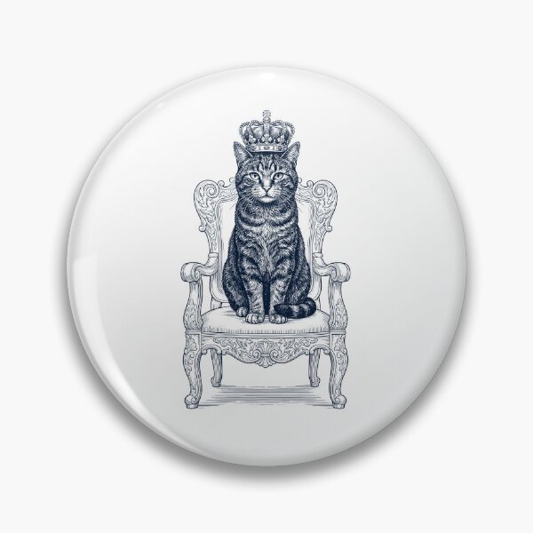 Item preview, Vintage Cat King Crown Funny Animal Lover designed and sold by DoodleTortle.