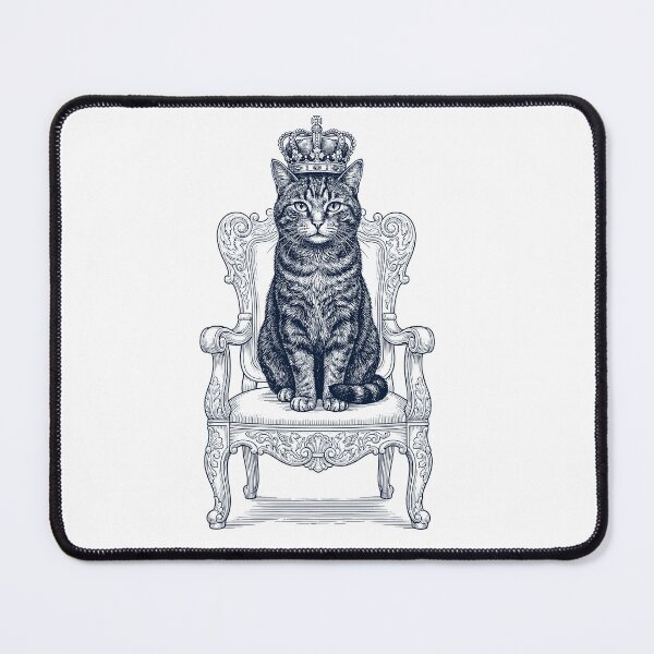 Item preview, Vintage Cat King Crown Funny Animal Lover designed and sold by DoodleTortle.