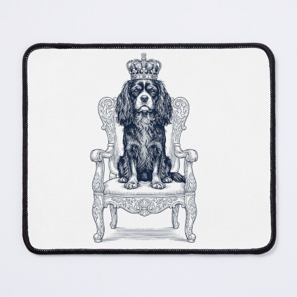 Item preview, Vintage Cavalier King Charles Spaniel King Crown Funny Dog Lover designed and sold by DoodleTortle.