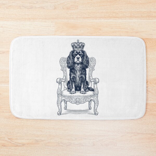 Item preview, Vintage Cavalier King Charles Spaniel King Crown Funny Dog Lover designed and sold by DoodleTortle.