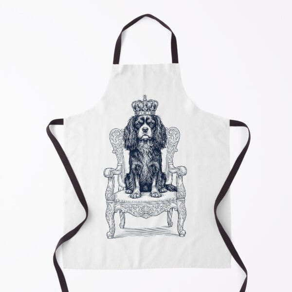 Item preview, Vintage Cavalier King Charles Spaniel King Crown Funny Dog Lover designed and sold by DoodleTortle.