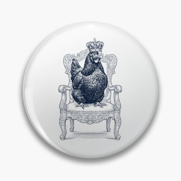 Item preview, Vintage Chicken King Crown Funny Animal Lover designed and sold by DoodleTortle.