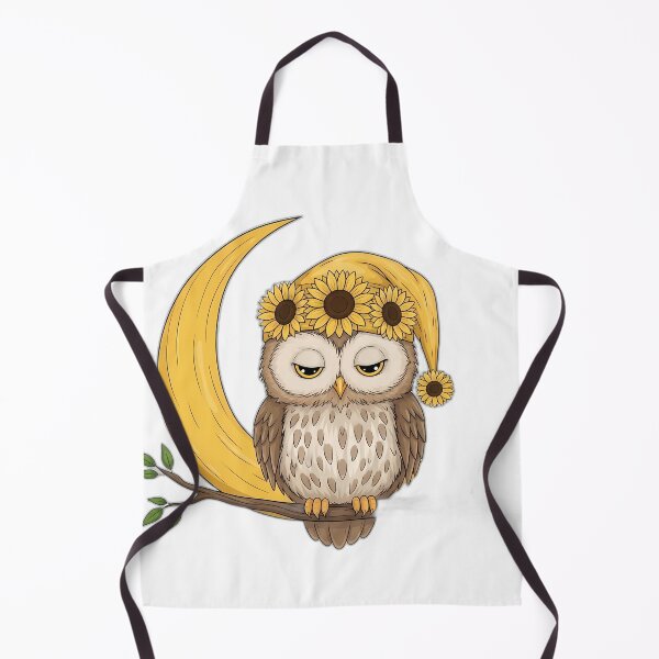 Item preview, Sleepy Owl Sunflower Nightcap designed and sold by pumsquare.