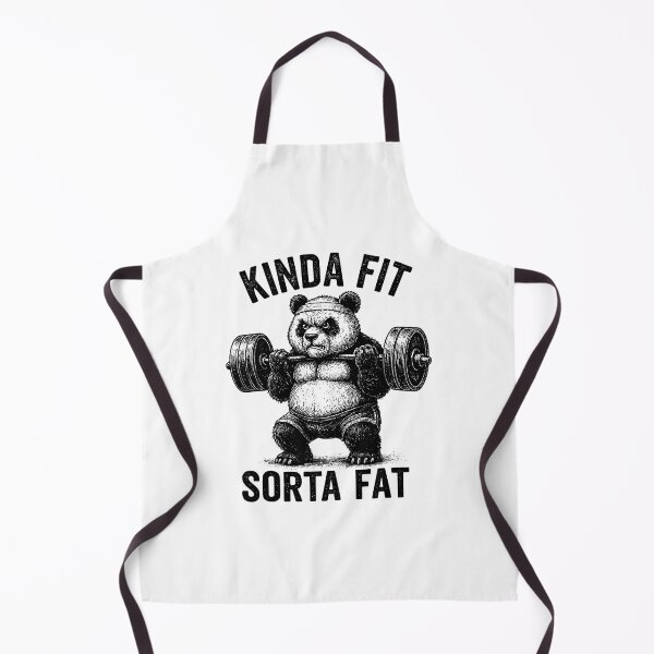 Item preview, Kinda Fit Sorta Fat Panda Funny Gym designed and sold by eliramaison.