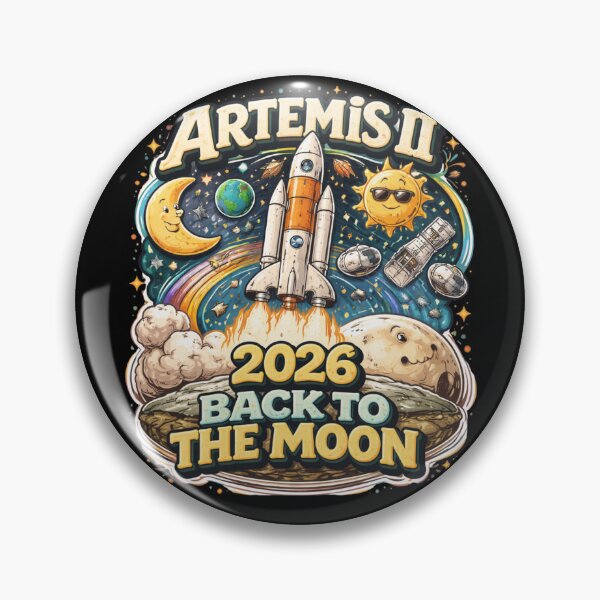 Item preview, Retro 2026 Moon Mission - Future Astronaut Vintage Space Art designed and sold by axiksa10.
