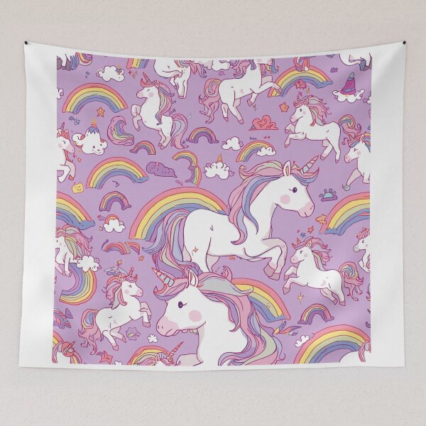 Item preview, Unicorn and rainbow pattern  designed and sold by Heaven1111.