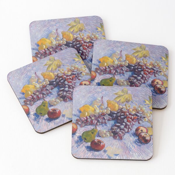 Item preview, Grapes Lemons Pears and Apples by Vincent van Gogh: Vibrant Still Life Poster designed and sold by artofuniverse.
