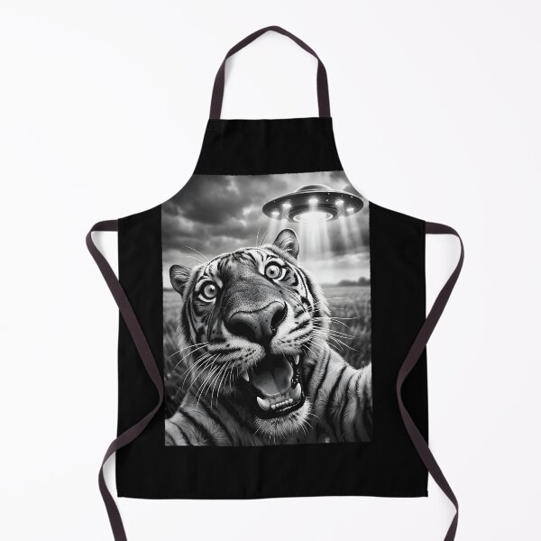 Item preview, Vintage Tiger UFO Alien Animal Lover designed and sold by TerryConnells.