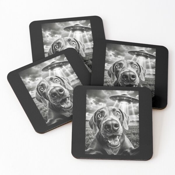 Item preview, Vintage Weimaraner UFO Alien Dog Mom Dad Lover designed and sold by TerryConnells.