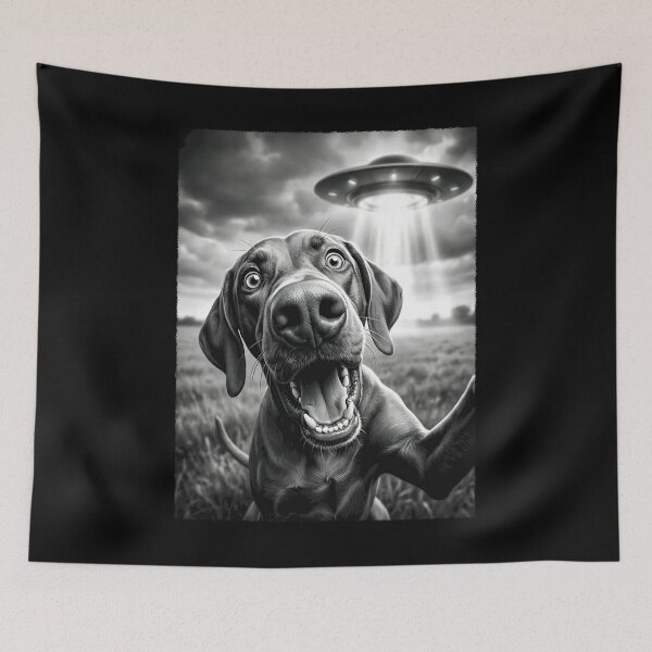 Item preview, Vintage Vizsla UFO Alien Dog Mom Dad Lover designed and sold by TerryConnells.