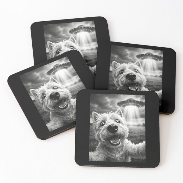 Item preview, Vintage West Highland White Terrier UFO Alien Dog Mom Dad Lover designed and sold by TerryConnells.