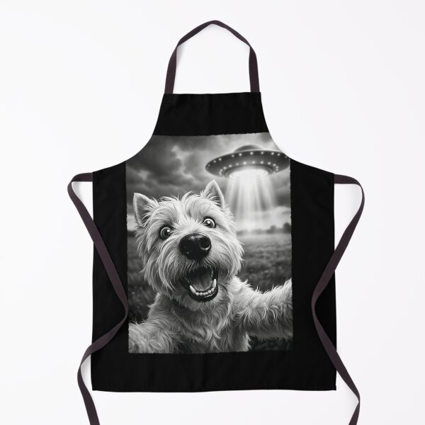Artikelvorschau, Vintage West Highland White Terrier UFO Alien Hund Mama Papa Liebhaber entworfen und verkauft von TerryConnells.