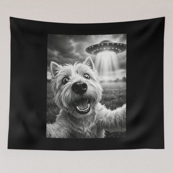 Item preview, Vintage West Highland White Terrier UFO Alien Dog Mom Dad Lover designed and sold by TerryConnells.