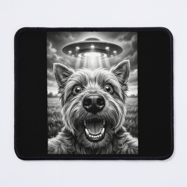 Item preview, Vintage Yorkshire Terrier UFO Alien Dog Mom Dad Lover designed and sold by TerryConnells.