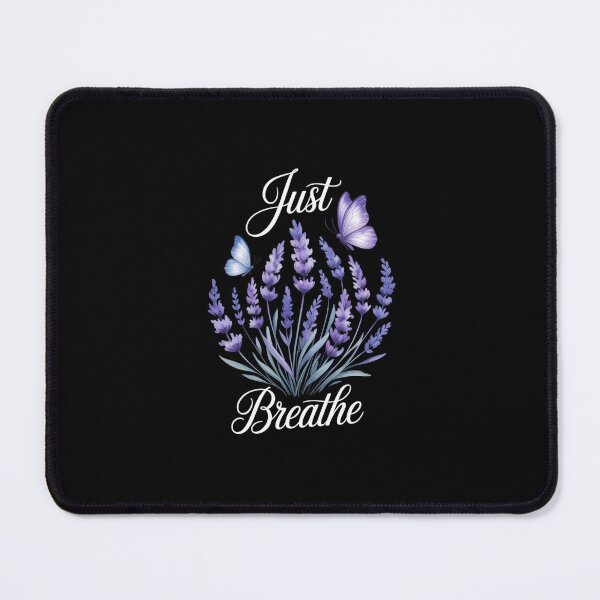 Item preview, Just Breathe Purple & Blue Lavender Flower Women Mental Health designed and sold by TrinaEspinoza.