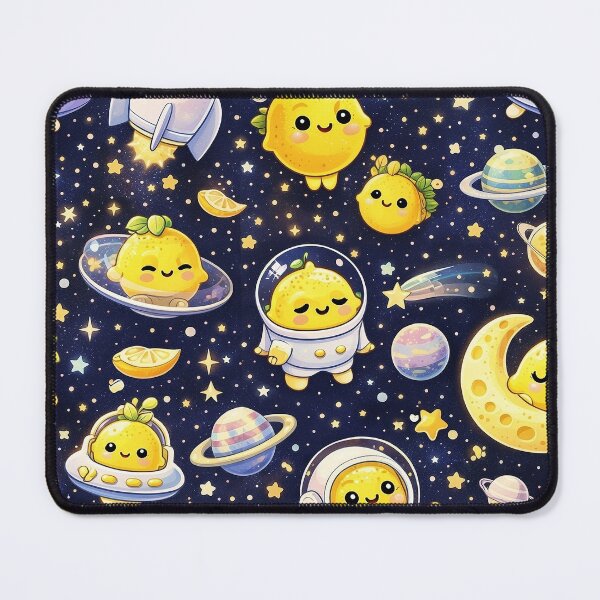 Item preview, Kawaii Lemons in Space designed and sold by KiwiGrizzly.