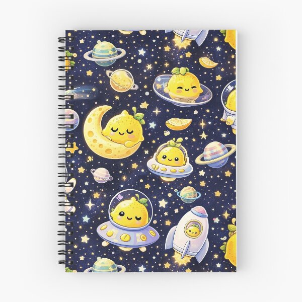 Item preview, Kawaii Lemons in Space designed and sold by KiwiGrizzly.