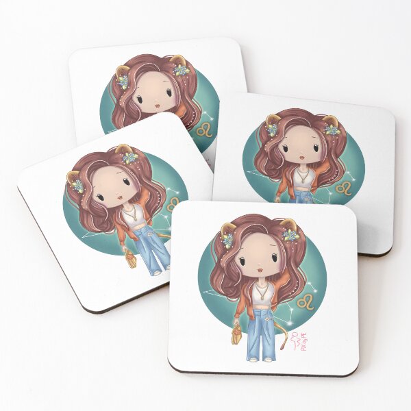 Item preview, Leo Zodiac Sign – Chibi Girl | Cute Illustration designed and sold by PiX by PE.