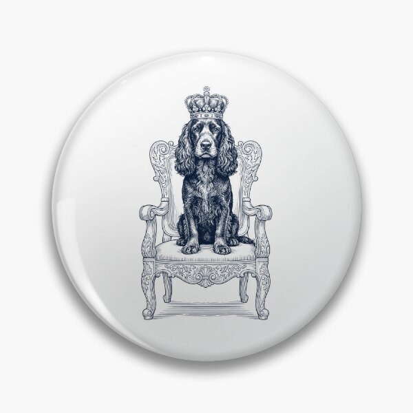 Item preview, Vintage Cocker Spaniel King Crown Funny Dog Lover designed and sold by DoodleTortle.