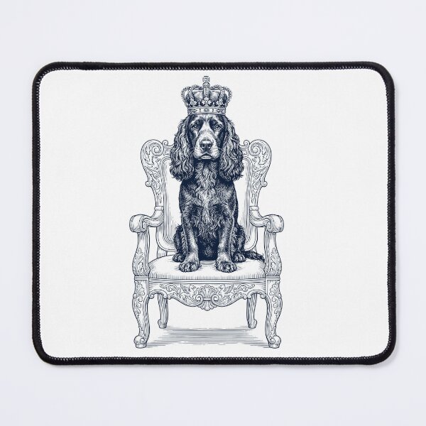 Item preview, Vintage Cocker Spaniel King Crown Funny Dog Lover designed and sold by DoodleTortle.