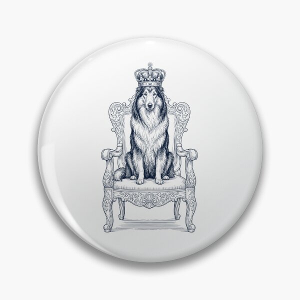 Item preview, Vintage Collie King Crown Funny Dog Lover designed and sold by DoodleTortle.