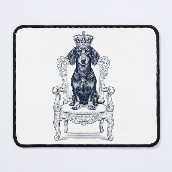 Item preview, Vintage Dachshund King Crown Funny Dog Lover designed and sold by DoodleTortle.