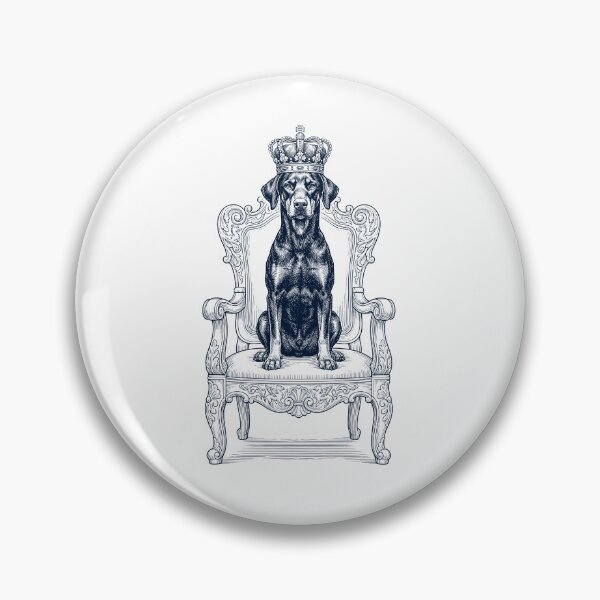 Item preview, Vintage Doberman Pinscher King Crown Funny Dog Lover designed and sold by DoodleTortle.
