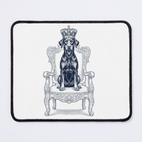 Item preview, Vintage Doberman Pinscher King Crown Funny Dog Lover designed and sold by DoodleTortle.