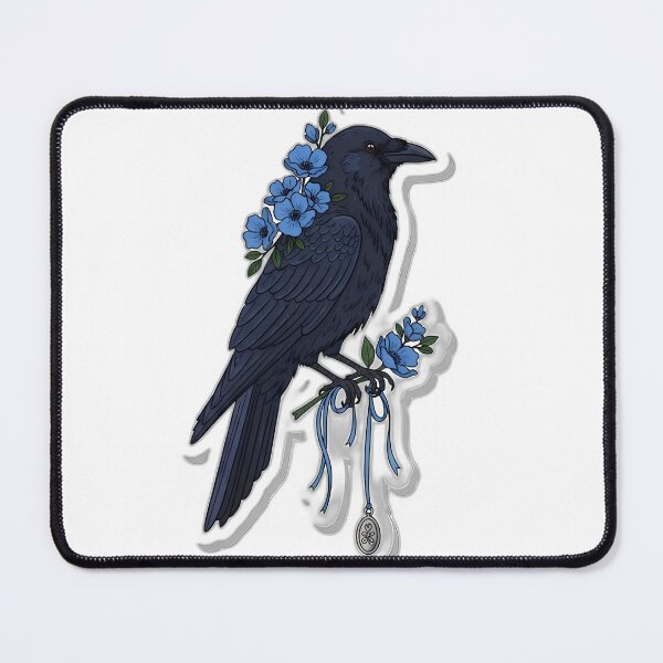 Item preview, Midnight Crow Blue Blossom Ribbon designed and sold by pumsquare.