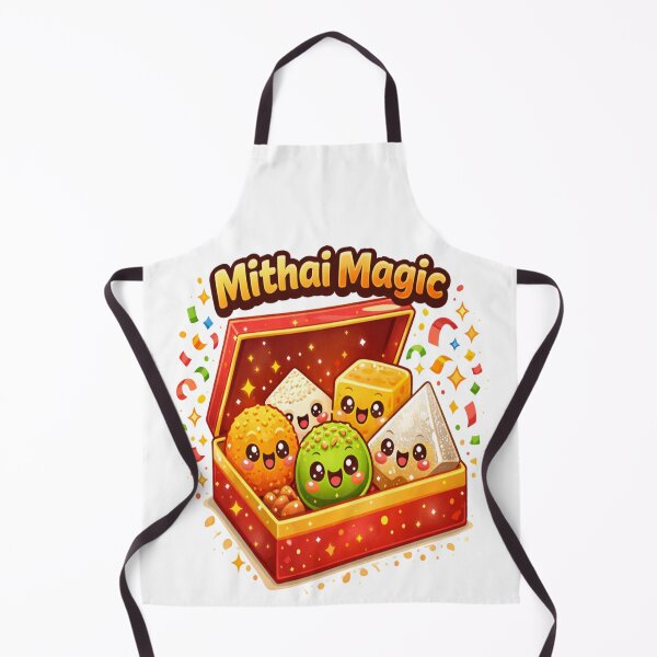 Item preview, Mithai Magic Cute Kawaii Indian Sweets Box | Ladoo Barfi Kaju Katli Cartoon Food Design designed and sold by Globalcitytees.