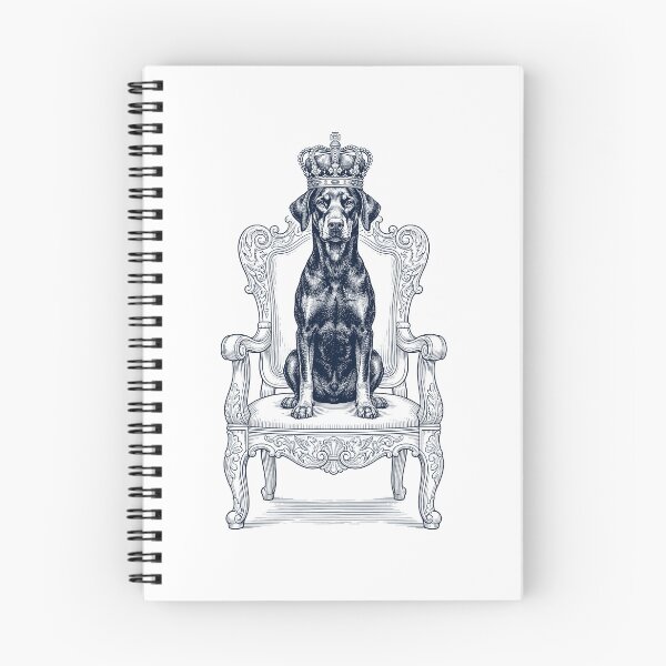 Item preview, Vintage Doberman Pinscher King Crown Funny Dog Lover designed and sold by DoodleTortle.