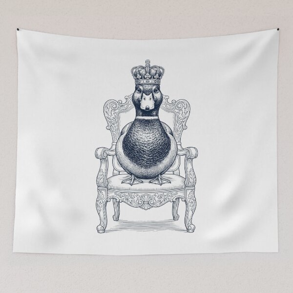 Item preview, Vintage Duck King Crown Funny Animal Lover designed and sold by DoodleTortle.