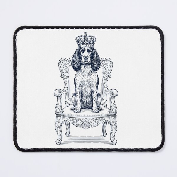 Item preview, Vintage English Springer Spaniel King Crown Funny Dog Lover designed and sold by DoodleTortle.