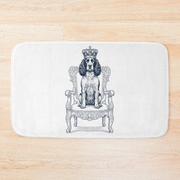 Item preview, Vintage English Springer Spaniel King Crown Funny Dog Lover designed and sold by DoodleTortle.